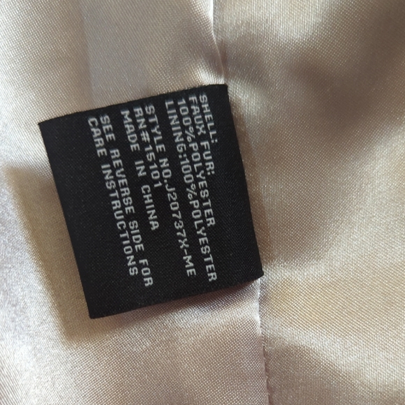 Jones New York Faux Fur Car Coat XL - Picture 3 of 6